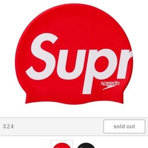 Supreme Speedo Swim Cap Red